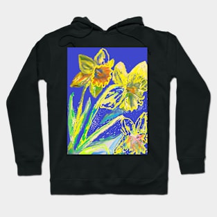 Crazy Abstract Daffodil - flower floral modern design Hoodie